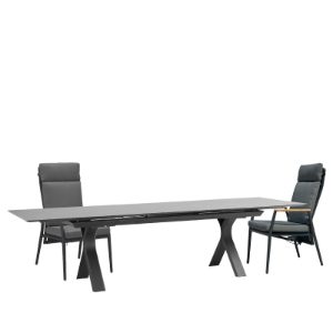 Linear & Gravity 8 Seat Dining Set with Extendable 300cm Table