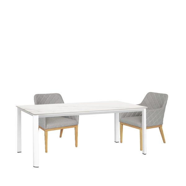 Apollo & Chequers 6 Seat Rectangular Dining Set with 180 x 90cm Table