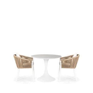 Sphere & Moon 2 Seat Round Dining Set with 90cmØ Table
