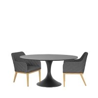 Sphere & Chequers 6 Seat Round Dining Set with 160cm Table