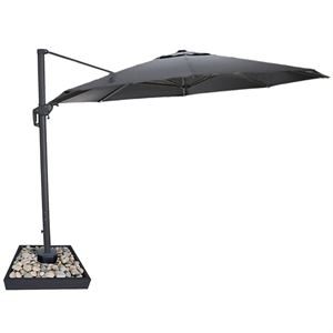 Moonlight 3.5m Round Cantilever Parasol with Freestanding Cantilever Base