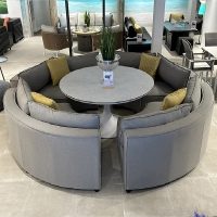Sphere & Cozy 8 Seat Round Dining Set with 160cmØ Table