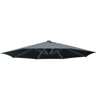 Horizon 3.5m LED Alu Parasol CANVAS ONLY - Slate