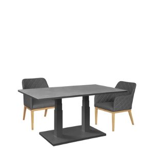 Rising & Chequers 6 Seat Rectangular Dining Set with 150 x 90cm Table