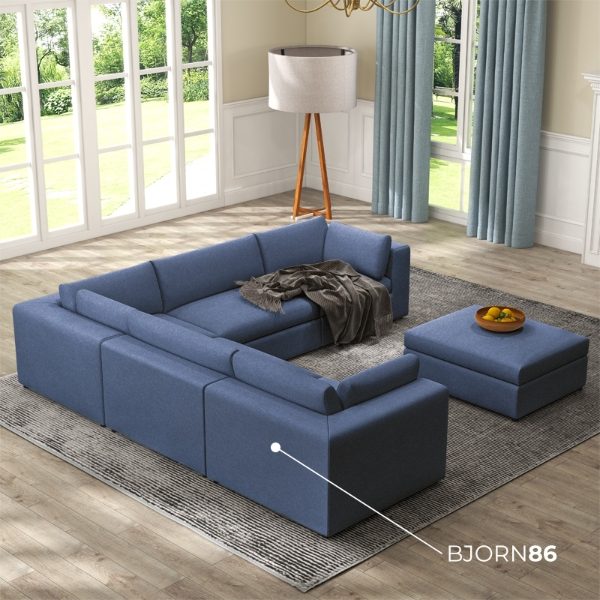 Knightsbridge 5 Seater Sofa Set - 2x Corners, 3x Middles