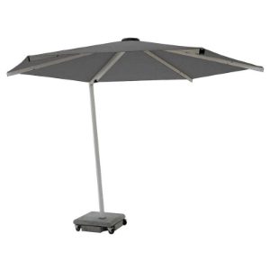 Parashade 3m Supreme Round Cantilever (Gust-buster) with Concrete Base