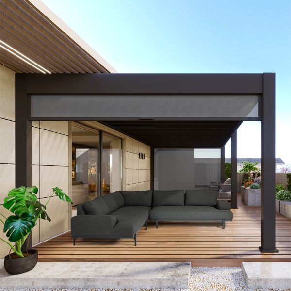 Pull Down Screen 3.6m for Emperor 7.2x3.6m Charcoal 