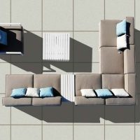 Grand Sahara 6 Seater Sofa Set (3 Corners, 3 Middles)