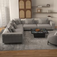 Belgravia 6 Seater Corner Sofa Set - 1x Corner, 1x Middle, 1x Left, 1x Right