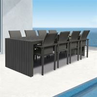 Design & Edge 8 Seat Rectangular Dining Set