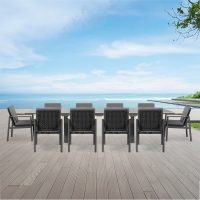 Linear & Lunar 10 Seat Dining Set with Extendable 300cm Table