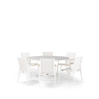 Sphere & Aspen 6 Seat Round Dining Set with 160cmØ Table