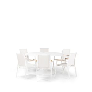 Atmosphere & Aspen 6 Seat Round Dining Set with 150cmØ Table