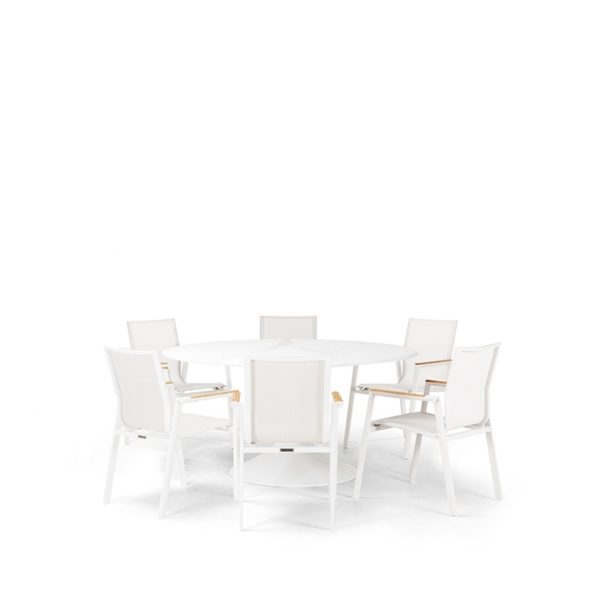 Atmosphere & Aspen 6 Seat Round Dining Set with 150cmØ Table