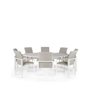 Sphere & Arabian 8 Seat Round Dining Set with 160cmØ Table