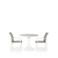 Sphere & Arabian 2 Seat Round Dining Set with 90cmØ Table