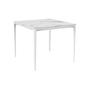 Linear Table 90x90cm - White/White