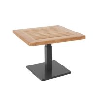 Rising 90 x 90cm Table with Teak Top CLR