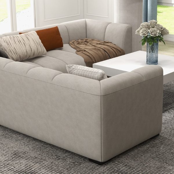 Chelsea 5-Seater Sofa Set - 1x 3-Seater, 1x 2-Seater Right End