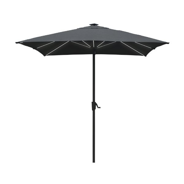 Horizon 2.5m LED Parasol - CANOPY ONLY - Slate