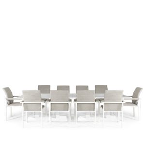 Rising & Arabian 10 Seat Rectangular Dining Set with x2 150 x 90cm tables
