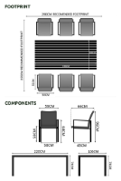Design & Edge 6 Seater Rectangular Dining Set