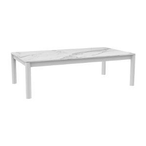 Lunar Coffee Table 130x70cm - White/White