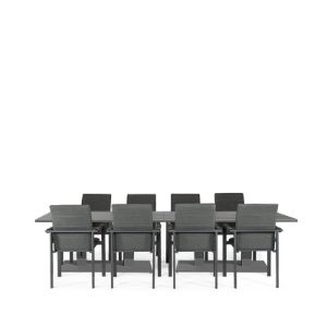 Rising & Arabian 8 Seat Rectangular Dining Set with x2 150 x 90cm tables