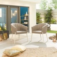 Spirit Dining Armchair White/Stone CLR