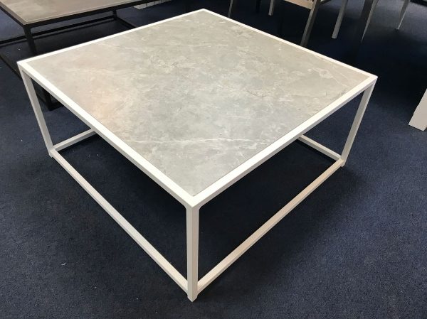 Coast Coffee Table 84cm White/Stone CLR