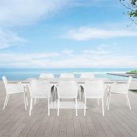 Phoenix & Matrix 8 Seat Rectangular Dining Set with 200 x 90cm Table