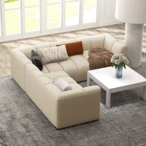 Chelsea 5-Seater Sofa Set - 1x 3-Seater, 1x 2-Seater Right End MAVEL23