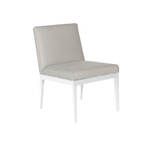 Raut Dining Chair - White/Stone Natte