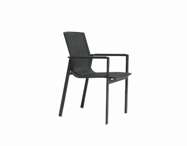 Madison Stacking Armchair Charcoal