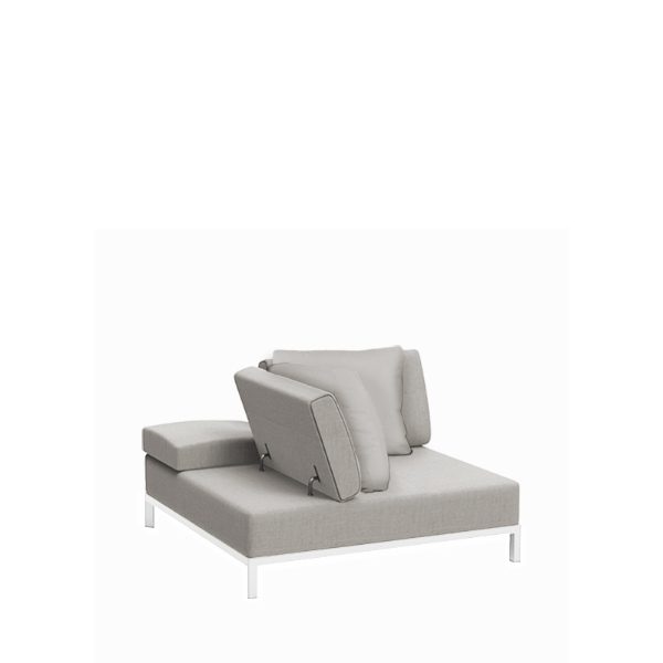 Motion Corner Sofa - White/Ivory CLR