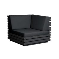 Tomorrow Corner Sofa with Charcoal Frame CLR