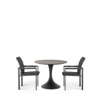 Sphere & Arabian 2 Seat Round Dining Set with 90cmØ Table