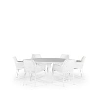 Sphere & Matrix 6 Seat Round Dining Set with 160cmØ Table