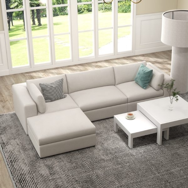 Knightsbridge 4 Seater Sofa Set - 2x Corners, 2x Middles