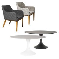 Sphere & Chequers 8 Seat Round Dining Set with 160cm Table