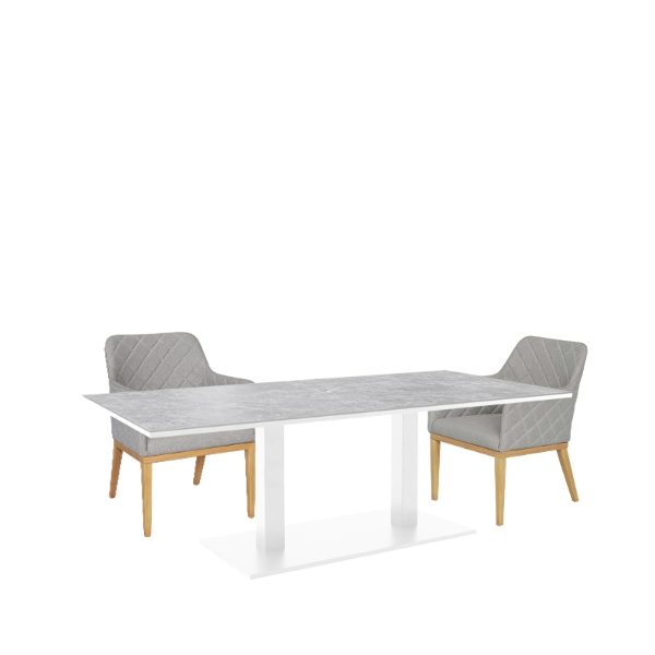 Phoenix & Chequers 6 Seat Rectangular Dining Set with 200 x 90cm Table