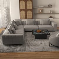 Belgravia 10 Seater Corner Sofa Set - 1x Left, 1x Right, 2x Corner, 4x Middles