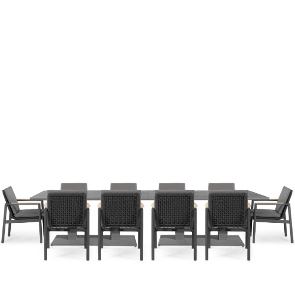 Rising & Lunar 10 Seat Rectangular Dining Set with x2 150 x 90cm tables
