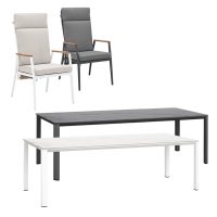 Apollo & Gravity 8 Seat Rectangular Dining Set with 240 x 100cm Table