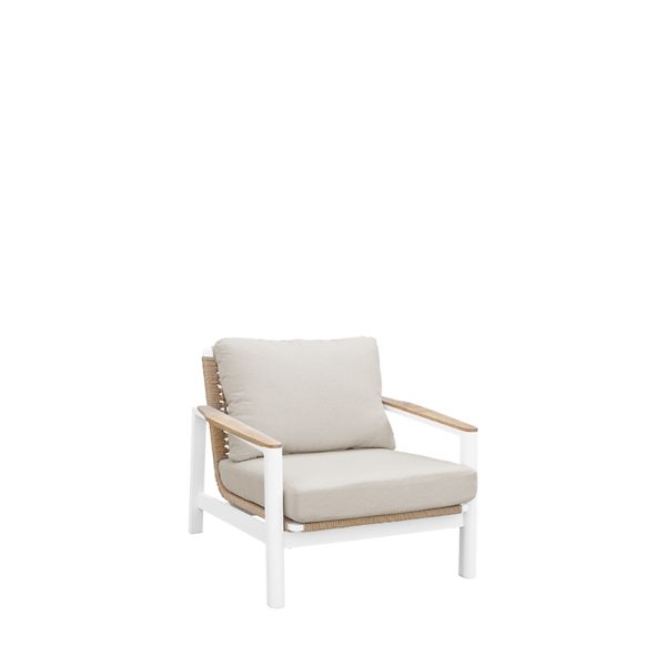 CLR-Lunar Lounge Armchair - White/Ivory