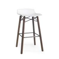 Sicily Bar Stool 55x75 - White/Black