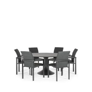 Sphere & Arabian 6 Seat Round Dining Set with 160cmØ Table
