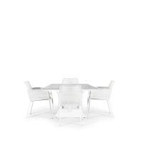 Rising & Matrix 4 Seat Square Dining Set with 90 x 90cm Table