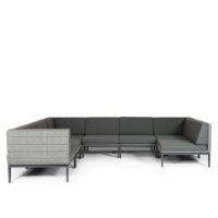 Excel 7 Seater Corner Sofa Set - 3 Corners, 4 Middles