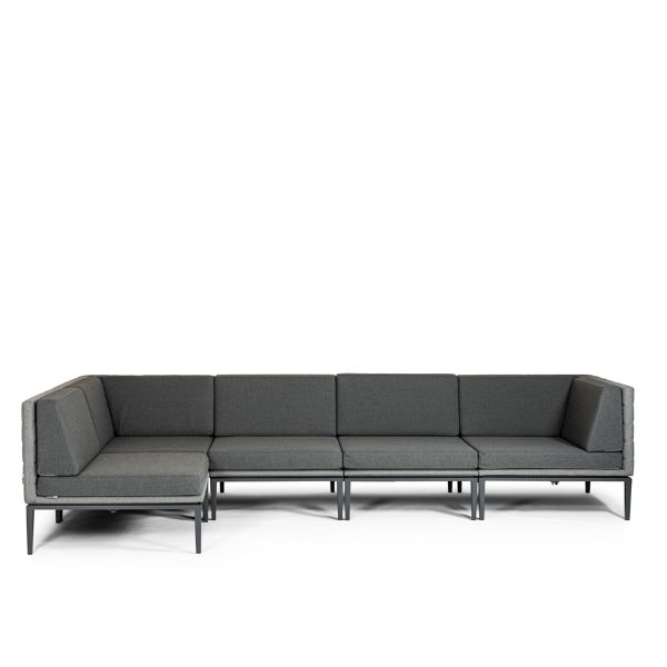 Excel 5 Seater Corner Sofa Set - 2 Corners, 3 Middles